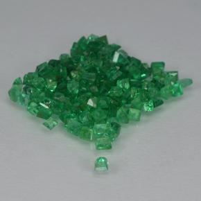 Emerald Gemstones in 1.3 x 1.2 mm Size for Sale, Emerald Stones in Warm Green Color
