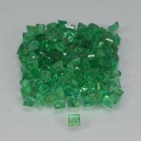 2.08 ctw Green Emerald Stones, Natural Emerald in Square Step-Cut Shape for Sale