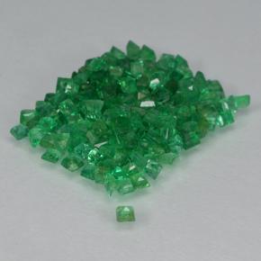 Emerald Gemstones in 1.3 x 1.2 mm Size for Sale, Emerald Stones in Warm Green Color