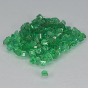 Emerald Gemstones in 1.2 x 1.2 mm Size for Sale, Emerald Stones in Medium Green Color
