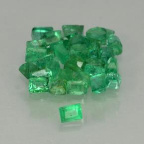 0.53 ctw Green Emerald Stones, Natural Emerald in Baguette Step Cut Shape for Sale