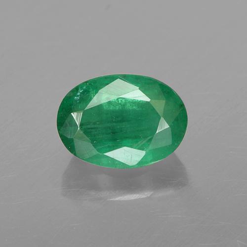 1ct Oval Facet Green Emerald Gem for sale 1ct Oval Facet Green Emerald Gem (ID: 505008)