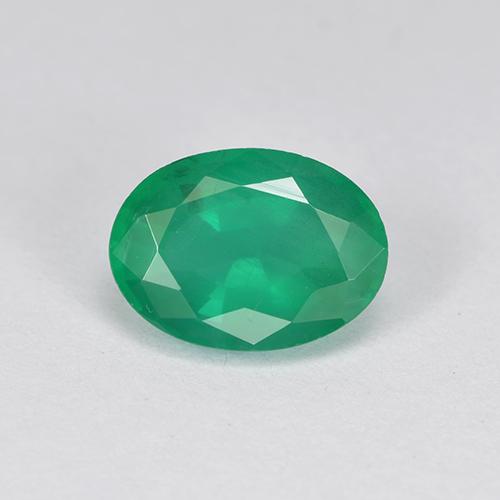 1.2ct Oval Facet Green Emerald Gem for sale 1.2ct Oval Facet Green Emerald Gem (ID: 505020)