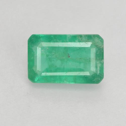 0.45 ct Green Emerald Gemstone, Emerald Gem in Octagon Facet Shape for Sale.
