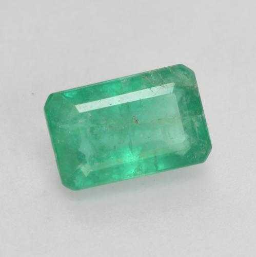 0.45 ct Green Emerald Stone, Natural Emerald in Octagon Facet Shape for Sale