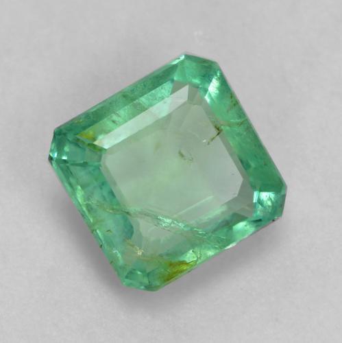 1.04 ct Green Emerald Stone, Natural Emerald in Octagon Facet Shape for Sale