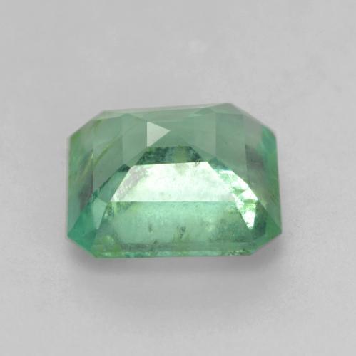 Emerald Gemstone in 6.6 x 6.4 mm Size for Sale, Emerald Stone in Medium Green Color