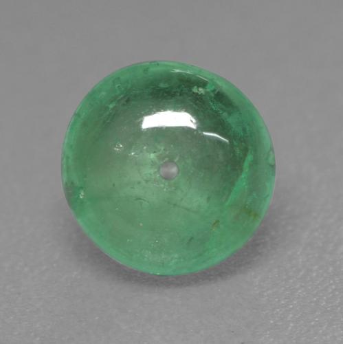 Светло-зеленый Изумруд Камень - 1.4ct Round Drilled Rondelle (ID: 536547)