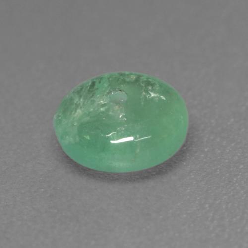 Emerald Gemstone in 5.8 mm Size for Sale, Emerald Stone in Light Cool Green Color
