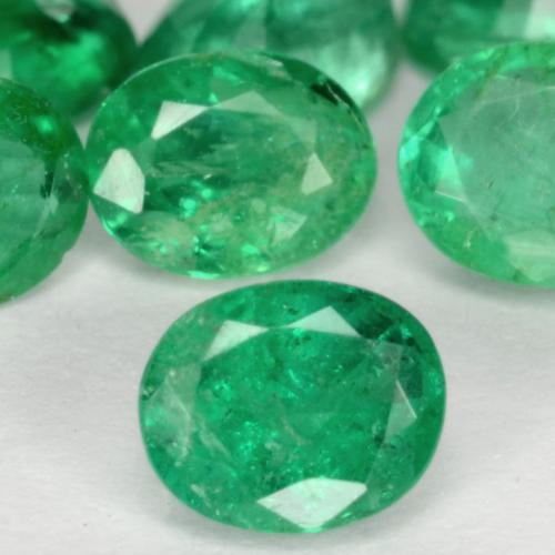 Warmes Grün Smaragd Edelstein - 0.3ct Oval facettiert (ID: 541072)