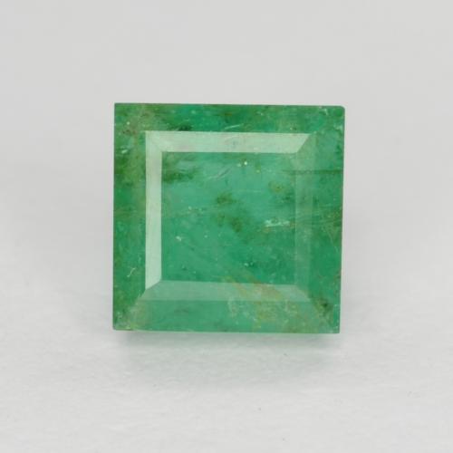 Medium light Green Smeraldo Gem - 0.7ct Taglio quadrato (ID: 548954)