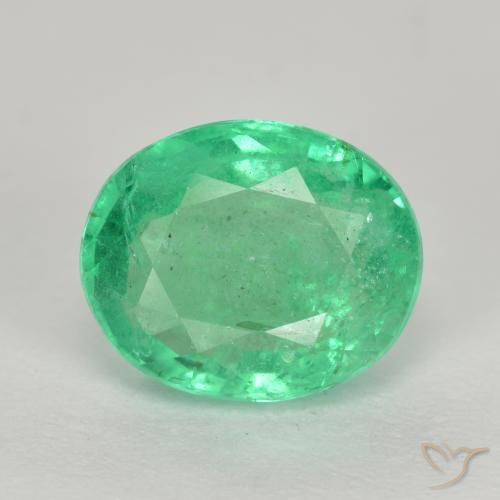 Quality Price Per stone Certified 7x5MM Natural Emerald Faceted oval Gemstone Loose Emerald Oval Faceted gemstone AAA