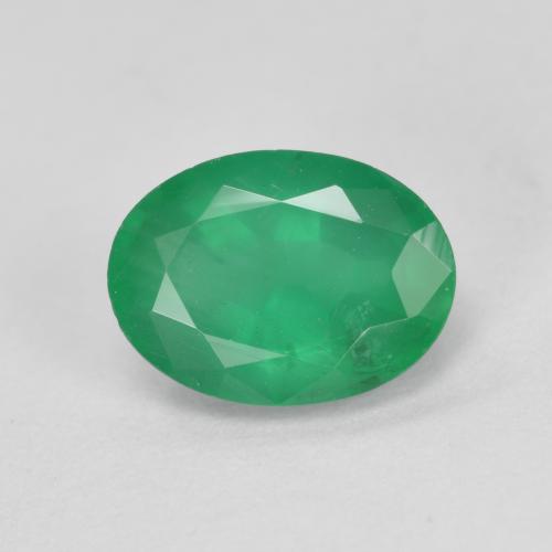 Verde medio Esmeralda Gema - 1.2ct Forma ovalada (ID: 572754)