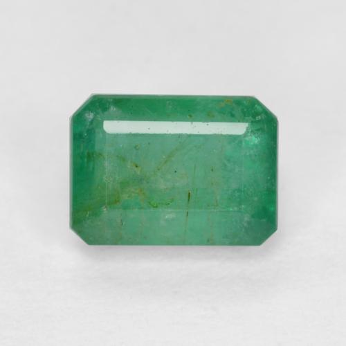 Medium Green Smaragd Edelstein - 0.7ct Oktagon facettiert (ID: 572796)