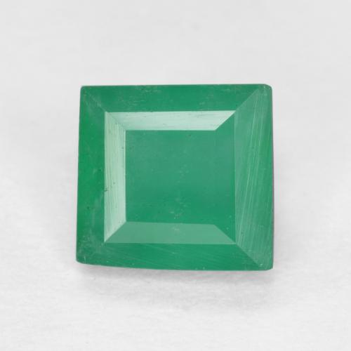 Electric Green Emerald Gem - 0.5ct Square Facet (ID: 572797)