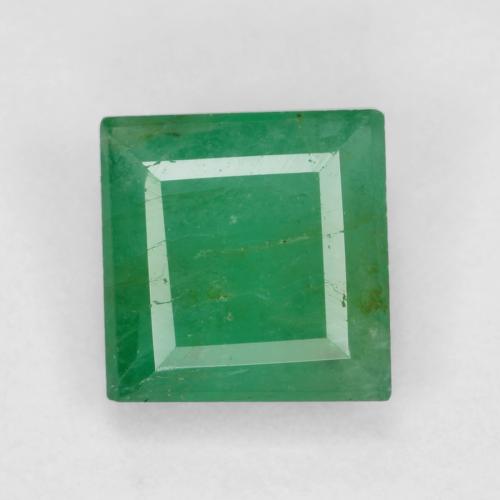 Verde medio Esmeralda Gema - 0.6ct Forma cuadrada (ID: 572800)