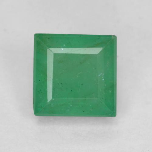 Verde jade Esmeralda Gema - 0.5ct Forma cuadrada (ID: 572921)