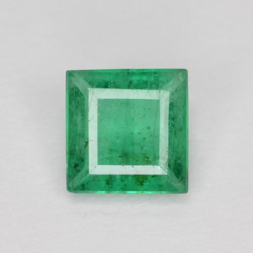 Medium Green Emerald Gem - 0.5ct Square Facet (ID: 573286)