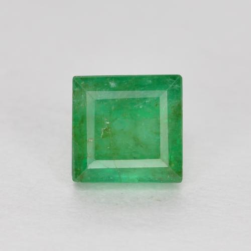 Warm Green Изумруд Камень - 0.5ct Фасетный Квадрат (ID: 573291)