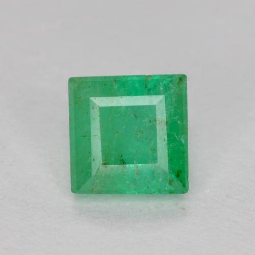 ライトグリーン エメラルド 宝石 - 0.5ct 四角形ファセット (ID: 573292)