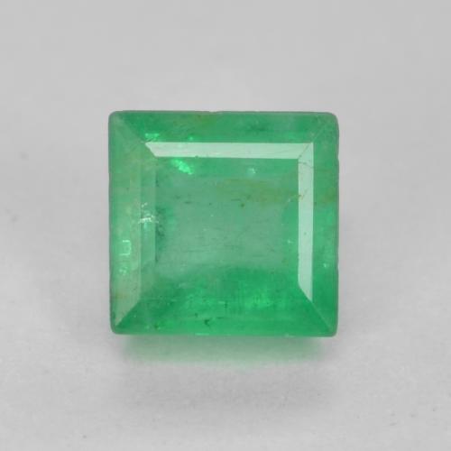 Verde trébol Esmeralda Gema - 0.4ct Forma cuadrada (ID: 576896)