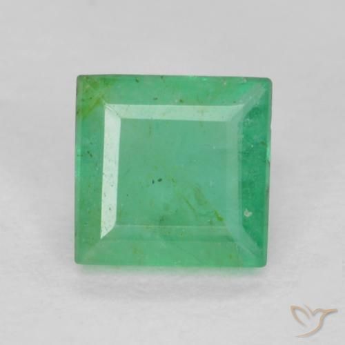 Clover Green Emerald Gem - 0.4ct Square Facet (ID: 576903)