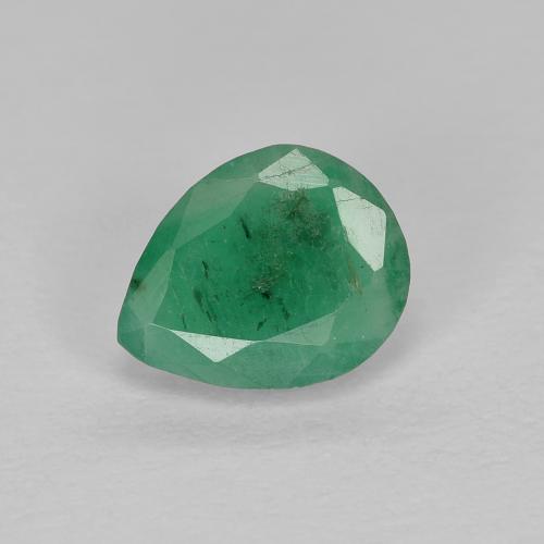 Medium light Green Изумруд Камень - 0.7ct Фасетная Груша (ID: 584940)
