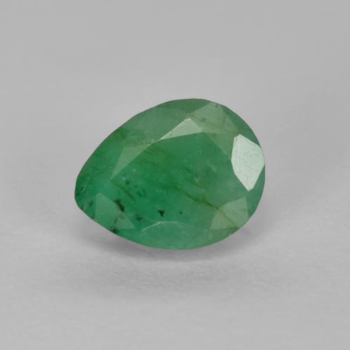 Medium Green Emerald Gem - 0.7ct Pear Facet (ID: 584943)