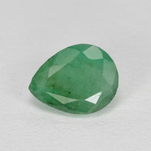 Medium light Green Emerald Gem - 0.5ct Pear Facet (ID: 585089)