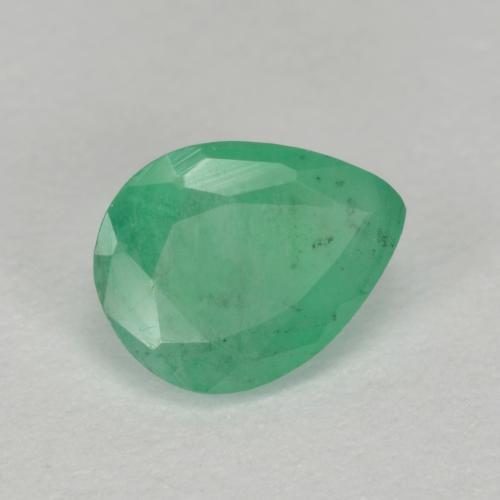 Light Green Emerald Gem - 0.5ct Pear Facet (ID: 585091)