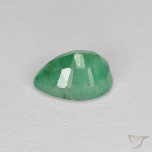 Emerald Gemstone in 6 x 4.4 mm Size for Sale, Emerald Stone in Pistachio Green Color