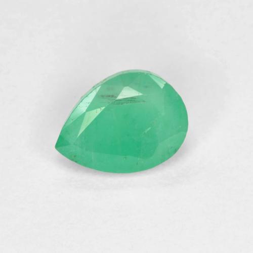 Medium Green 祖母绿 Gem - 0.5ct 梨形切面 (ID: 590474)