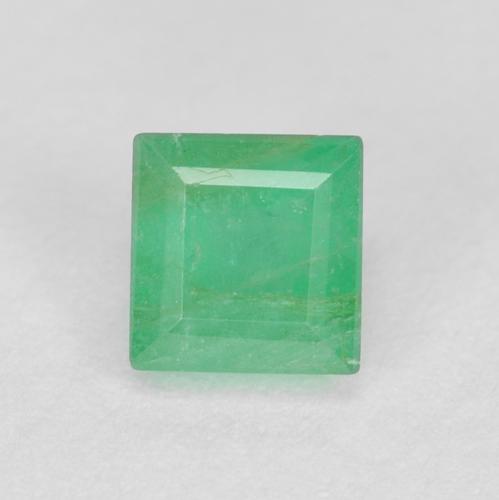 Light Green Emerald Gem - 0.4ct Square Facet (ID: 600738)