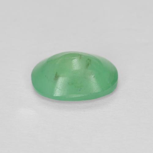 1 カラット オーバル 7.9x5.9 mm グリーン エメラルド 宝石