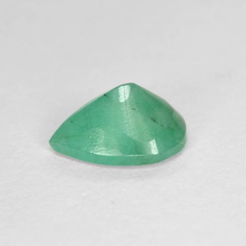 Emerald Gemstone in 7.1 x 5.2 mm Size for Sale, Emerald Stone in Cool Green Color