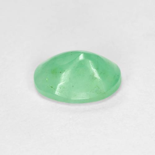 Emerald Gemstone in 8 x 6 mm (calibrated) Size for Sale, Emerald Stone in Light Green Color