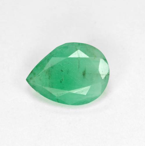 Verde chiaro Smeraldo Gem - 0.8ct Sfaccettatura a pera (ID: 602248)
