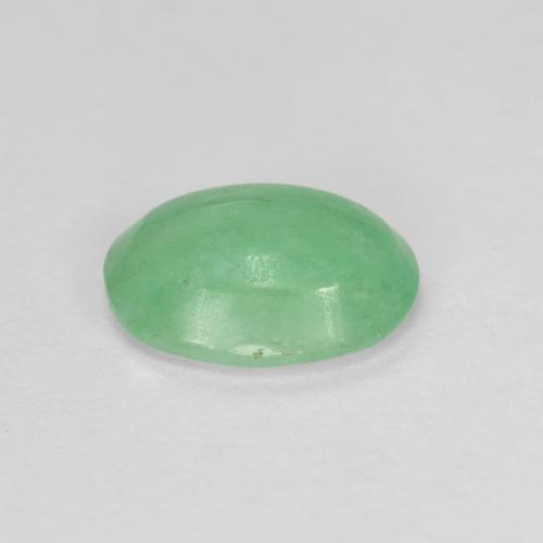 Emerald Gemstone in 8 x 6 mm (calibrated) Size for Sale, Emerald Stone in Light Green Color