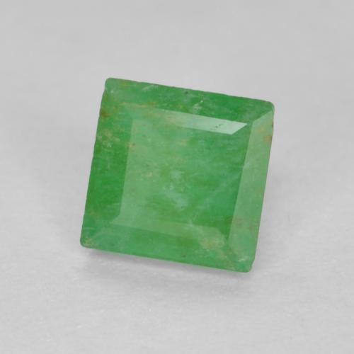 Lime Green Emerald Gem - 0.4ct Square Facet (ID: 604685)