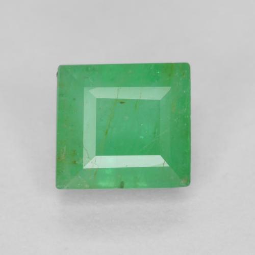 Shamrock Green Emerald Gem - 0.4ct Square Facet (ID: 604687)