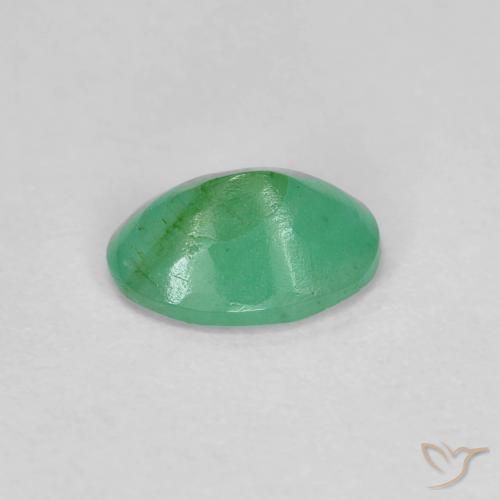 Emerald Gemstone in 7 x 5 mm (calibrated) Size for Sale, Emerald Stone in Electric Green Color