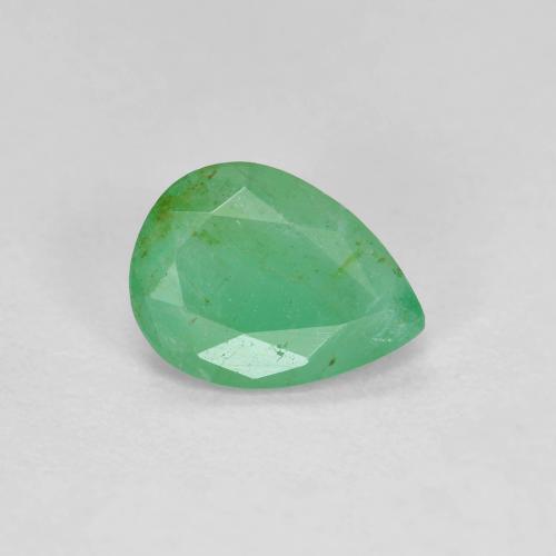 Émeraude Vert pear facet de Colombie, 6,8 x 5,1mm, poids de 0,56 ct, pierre gemme naturelle huilé de pureté vs-si, 1 pièce d'émeraude, couleur Vert moyen, dureté Mohs de 7.5 à 8 convient aux bijoux de tous les jours, pierre de sagesse, Pierre de naissance de mai, Photo A