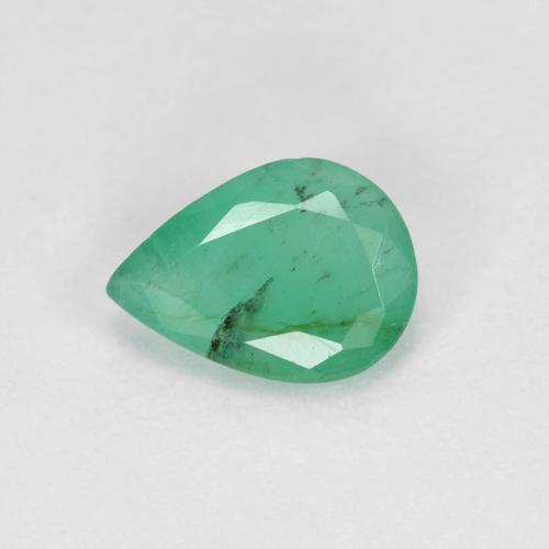 Émeraude Vert pear facet 7 x 5,2mm de Colombie, poids de 0,53 ct, pierre gemme naturelle huilé de pureté vs-si, 1 pièce d'émeraude, couleur : Vert clair, dureté de Mohs de 7.5 à 8 convient aux bijoux de tous les jours, pierre de sagesse, Pierre de l'amour réussi, Photo A