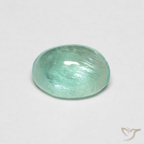 0.34ct Natural Bluish Green Emerald, Oval, Transparent