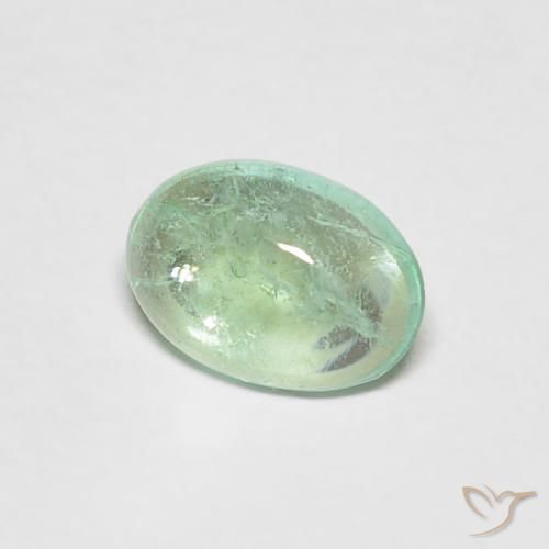 Emerald Gemstone in 6.6 x 4.8 mm Size for Sale, Emerald Stone in Light Green Color