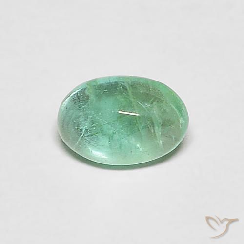 Emerald Gemstone in 5.7 x 4 mm Size for Sale, Emerald Stone in Mint Green Color