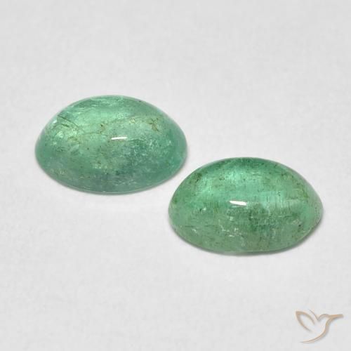 Best Cabochon Emeralds for a pair of Earrings