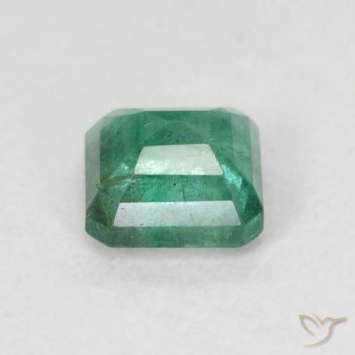 Emerald Gemstone in 5 x 5 mm (calibrated) Size for Sale, Emerald Stone in Warm Green Color