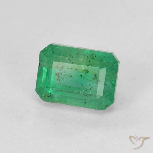 0.98 ct Octagon Cut Emerald, 5.9 x 4.2 mm From Colombia, Photo A