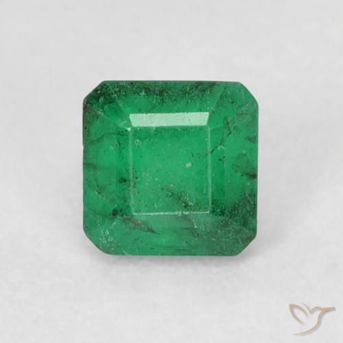 0.41 ct Octagon Cut Emerald, 4.1 x 4 mm From Colombia, Photo A